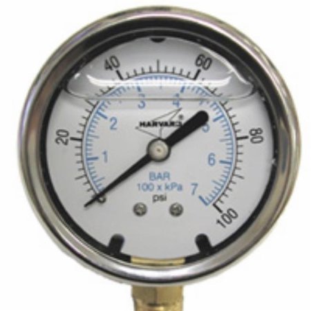 AMERICAN GRANBY American Granby ILPG30025-4LNL Lead Free Liquid Filled Pressure Gauge ILPG30025-4LNL